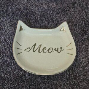 Meow Cat Dish for Jewelry Rings, Necklaces Etc.